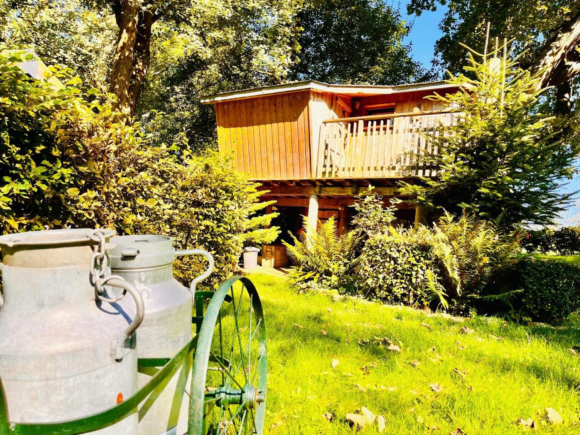 La Cabane Perchee Du Trappeur Ecrainville Ngoại thất bức ảnh