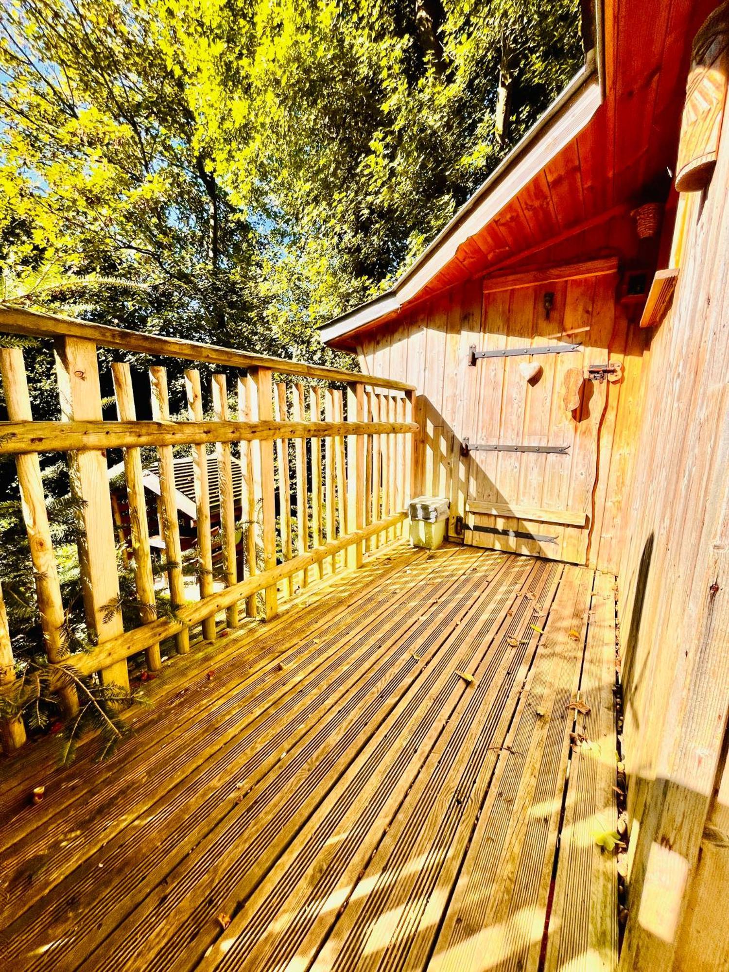 La Cabane Perchee Du Trappeur Ecrainville Ngoại thất bức ảnh