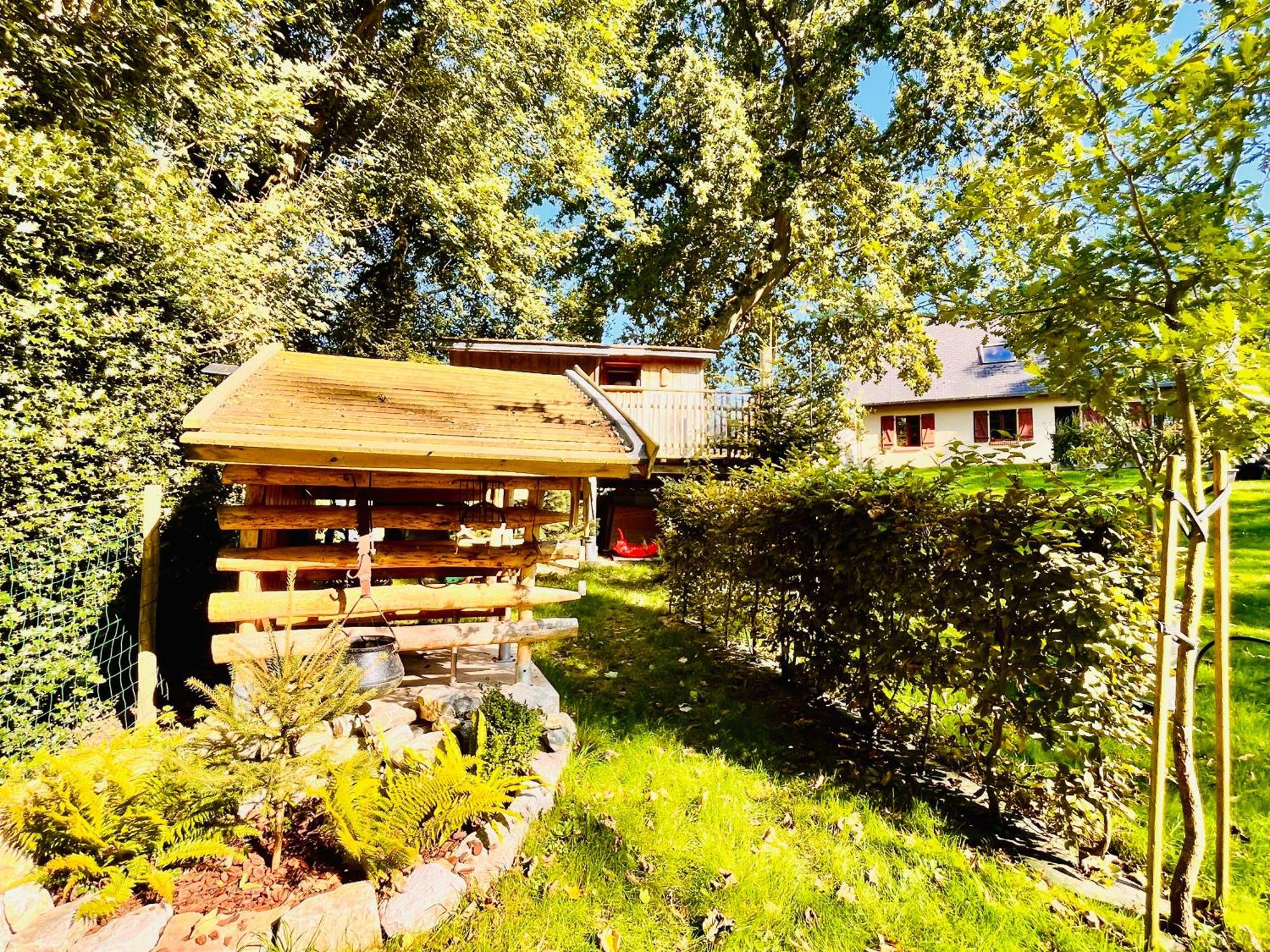 La Cabane Perchee Du Trappeur Ecrainville Ngoại thất bức ảnh