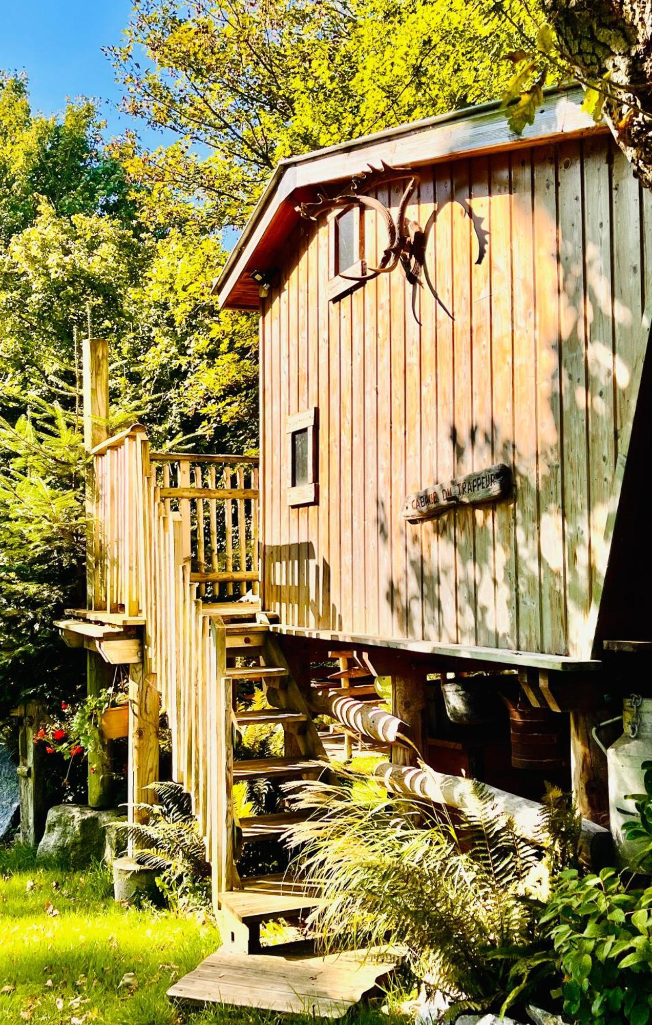 La Cabane Perchee Du Trappeur Ecrainville Ngoại thất bức ảnh