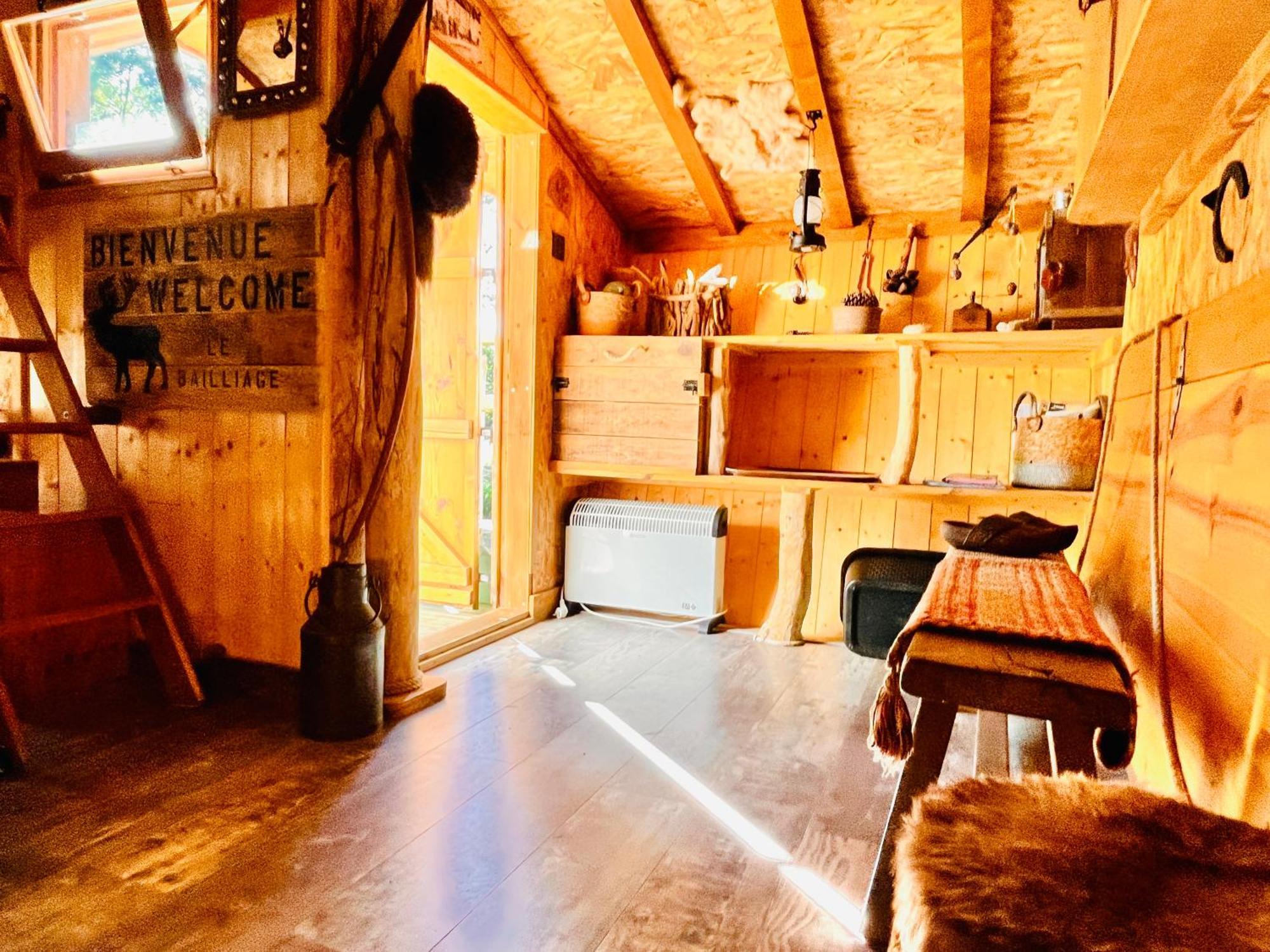 La Cabane Perchee Du Trappeur Ecrainville Ngoại thất bức ảnh